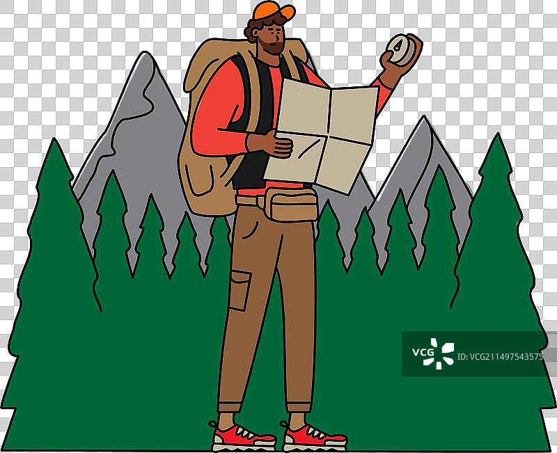 旅行者导航-角色设计图片素材