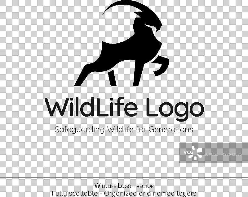 野生动物吉祥物Logo合集：山羊与鹿图片素材