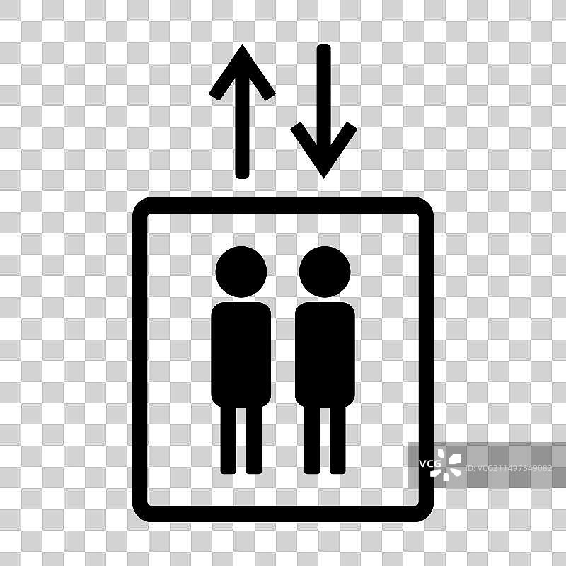 电梯图标标志符号图片素材