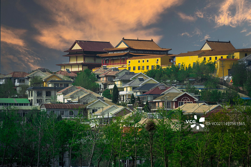 大连卧佛寺图片素材