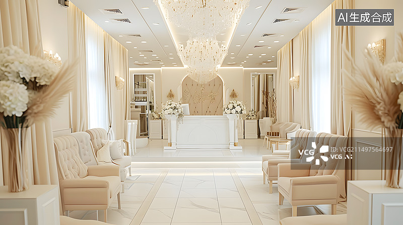 【AI数字艺术】结婚订婚婚礼现场图片素材