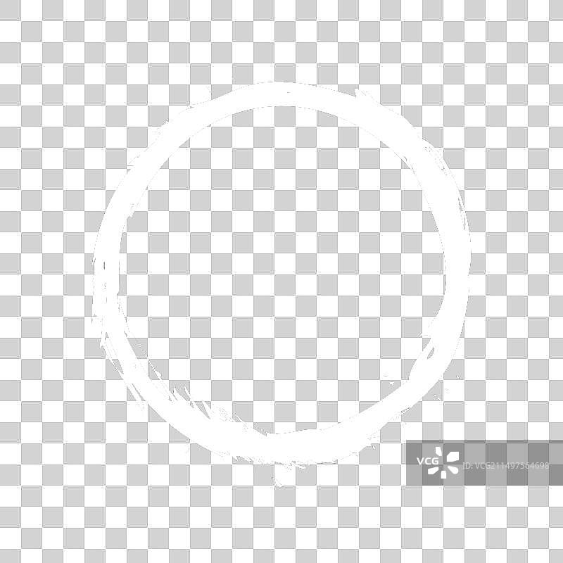 抽象涂抹圆形笔刷框架图片素材