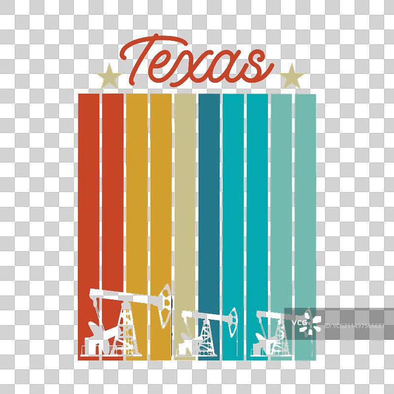 德克萨斯州油田钻井工人图片素材