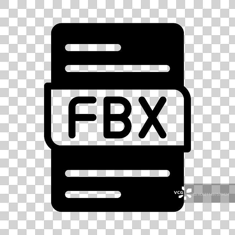 FBX格式文件类型图标图片素材