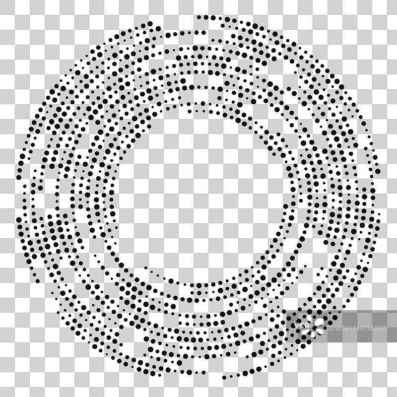圆形半色调点状背景图片素材