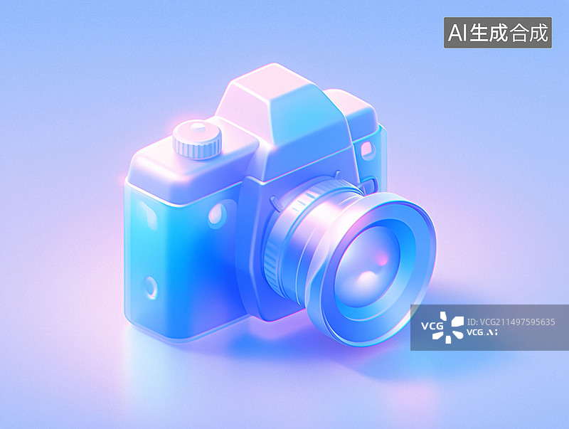 【AI数字艺术】相机3d电商购物节数码产品插图元素图片素材