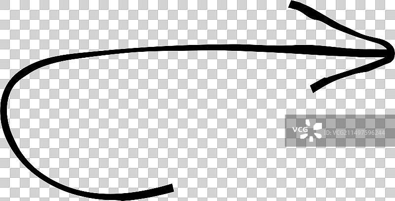 手绘简约蜡笔箭头图片素材