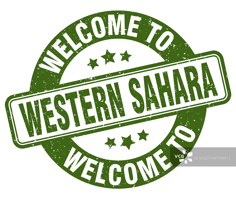 欢迎来到西撒哈拉印章图片素材
