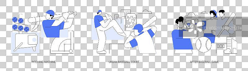 棒球卡通素材图片素材