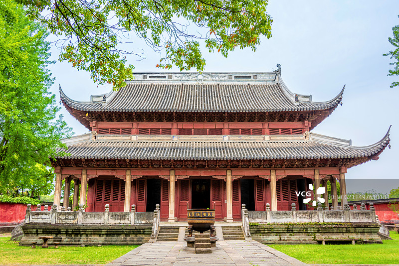 中国浙江嘉兴海宁盐官古城海神庙图片素材