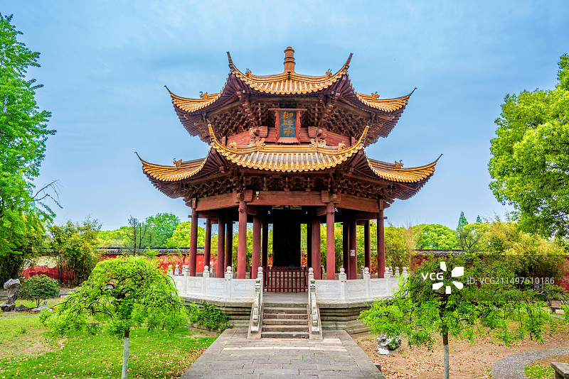 中国浙江嘉兴海宁盐官古城海神庙图片素材