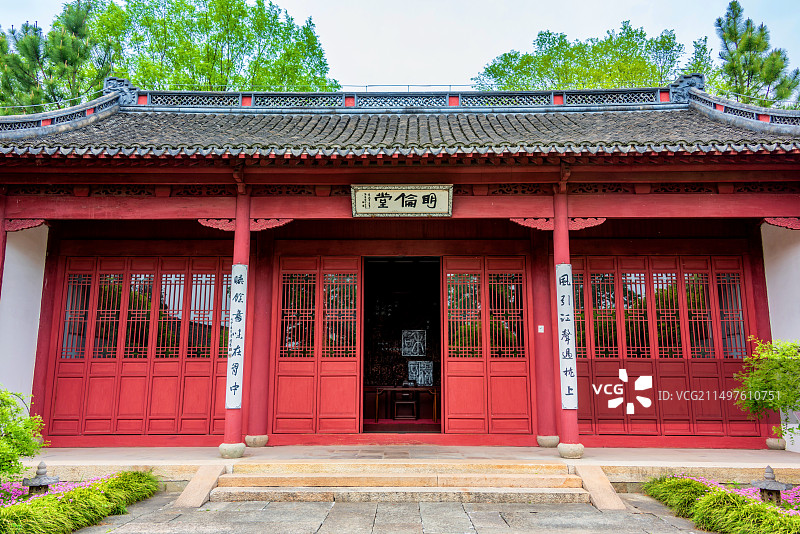 中国浙江嘉兴海宁盐官古城孔庙学宫图片素材