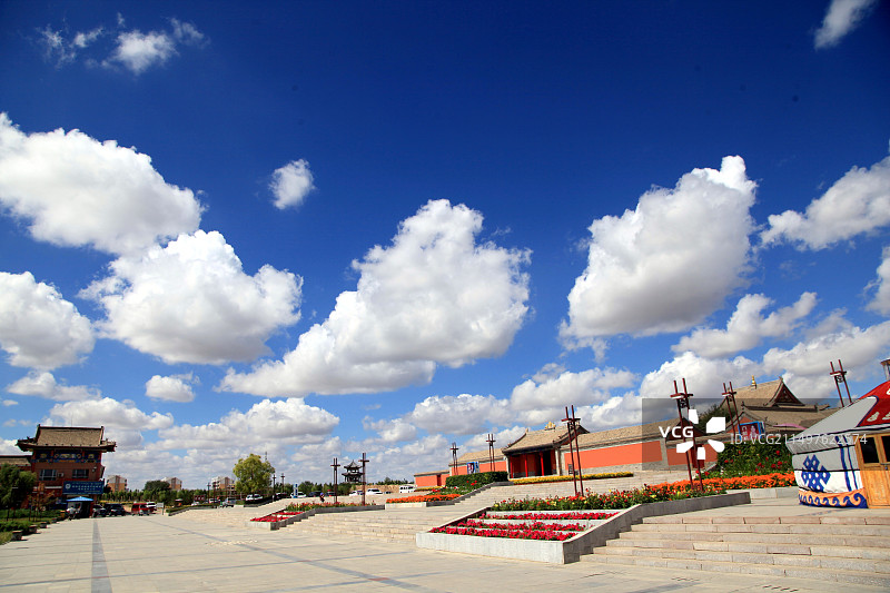 内蒙古赤峰市贝子庙的建筑图片素材