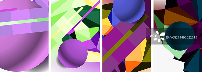 一堆不同颜色的球排列成行图片素材