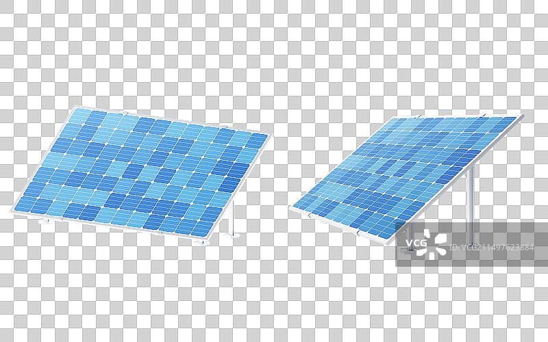 新能源光伏太阳能板三维渲染图片素材