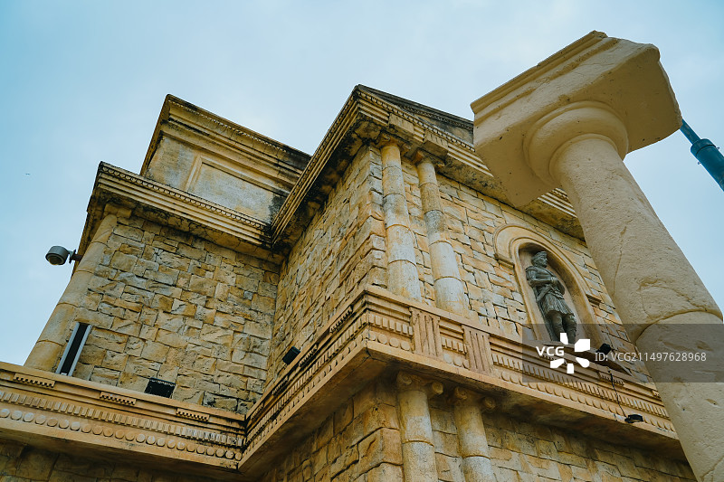 澳门渔人码头 澳门旅游景点 罗马斗兽场即视感图片素材