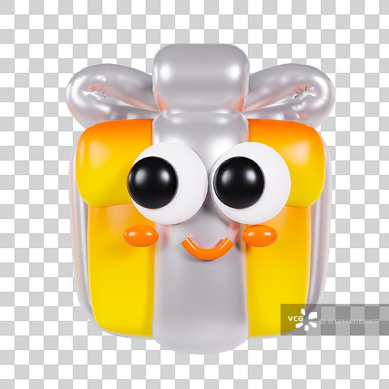 3D膨胀风立体可爱渐变色礼盒电商促销元素图片素材