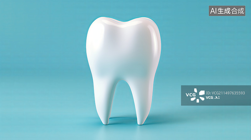 【AI数字艺术】一颗牙齿C4D图片素材