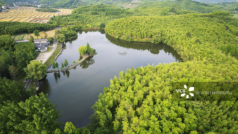 良渚古城遗址水利系统石坞遗址图片素材