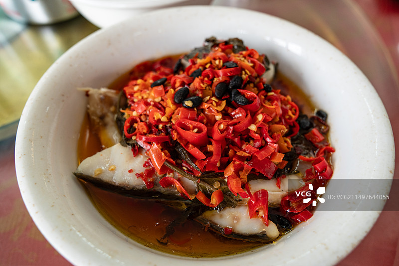 湖南浏阳蒸菜特写图片素材