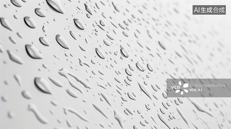 【AI数字艺术】湿玻璃窗全画面拍摄图片素材