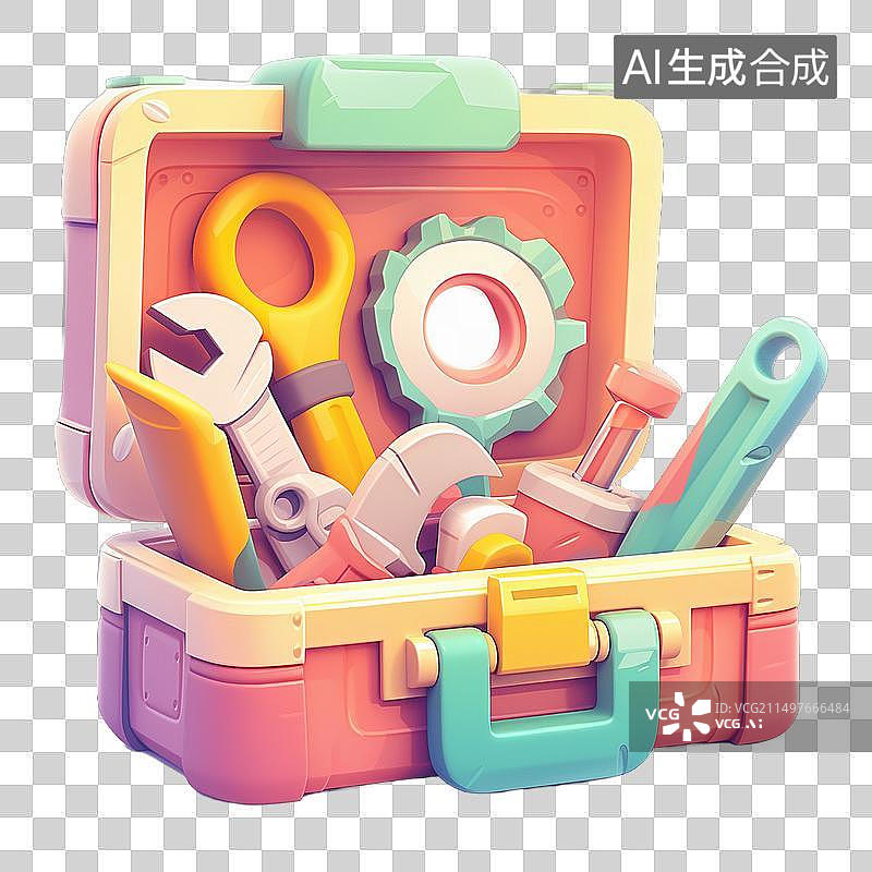 【AI数字艺术】工具箱图片素材