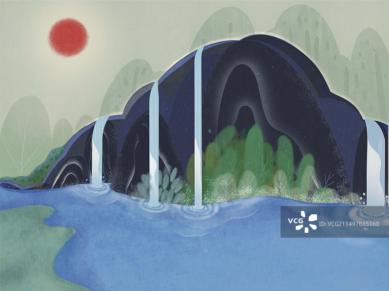 山水画图片素材