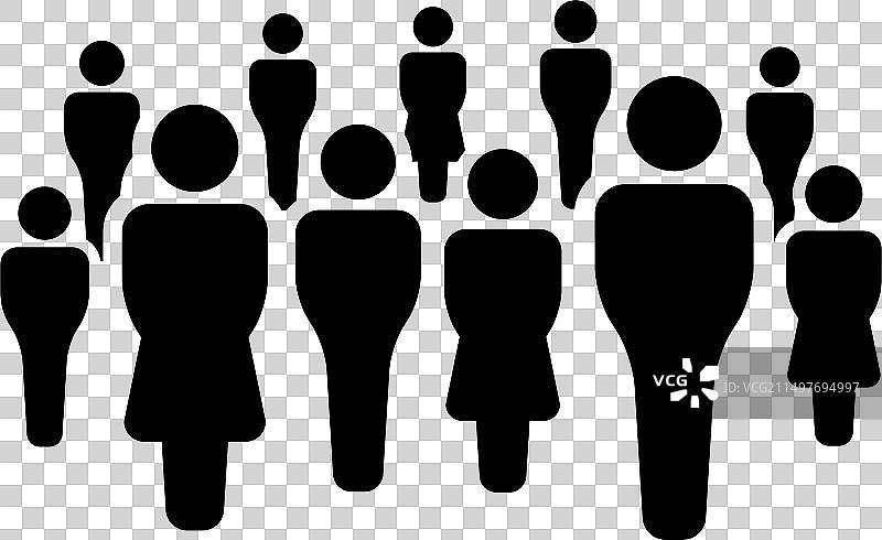 男女人群图标图片素材