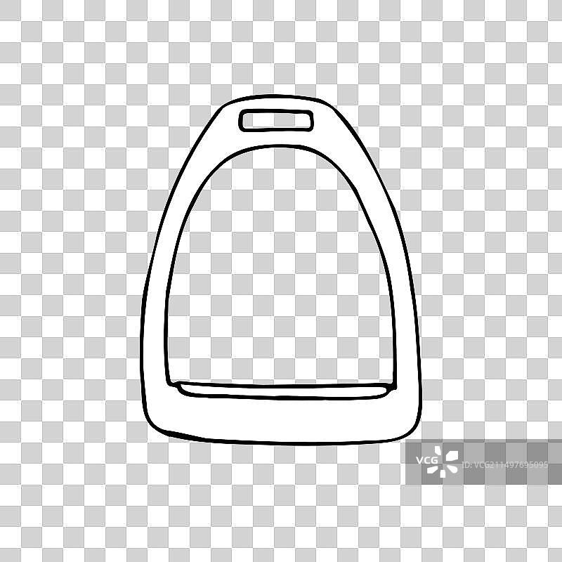 手绘马镫图片素材