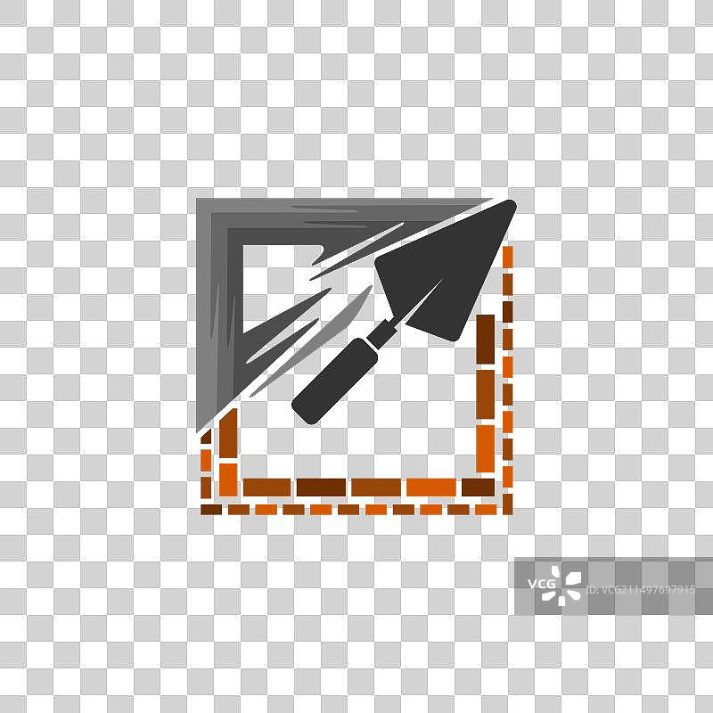 独特的抹灰家居标志图片素材