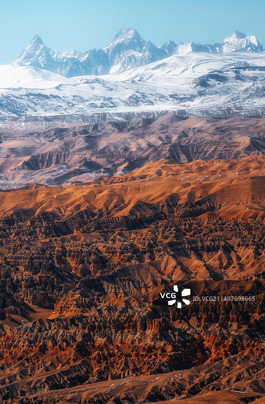 西藏札达县札达土林霞义沟图片素材