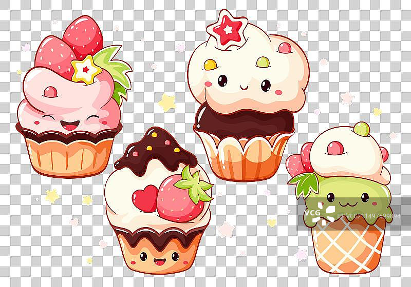 日式可爱甜点合集图片素材