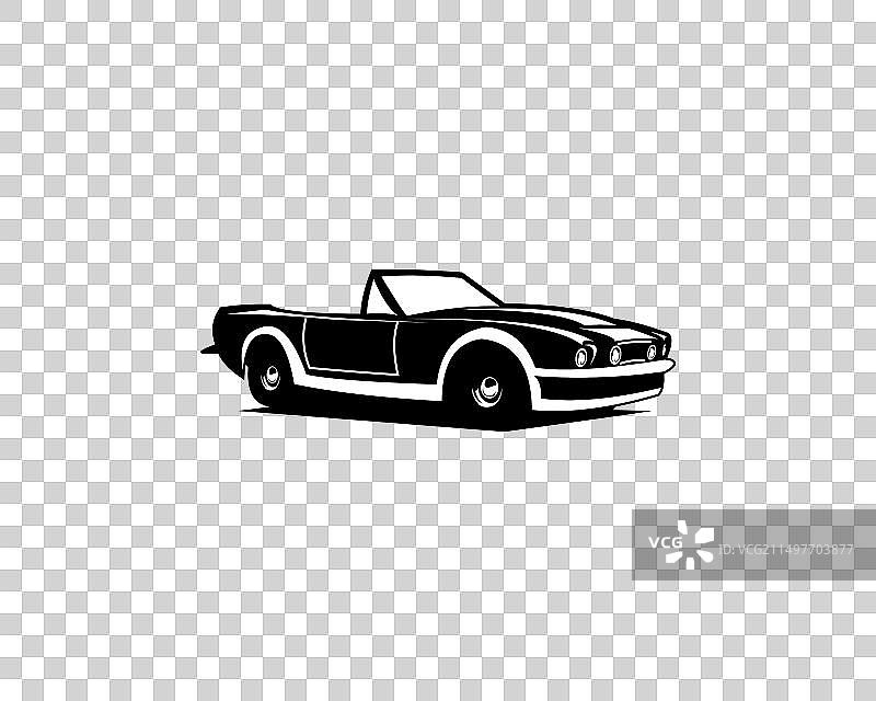 1955年阿斯顿·马丁DB24复古轿车标志图片素材