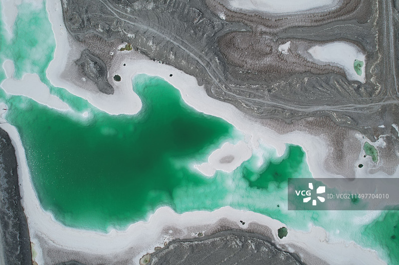 大柴旦翡翠湖图片素材