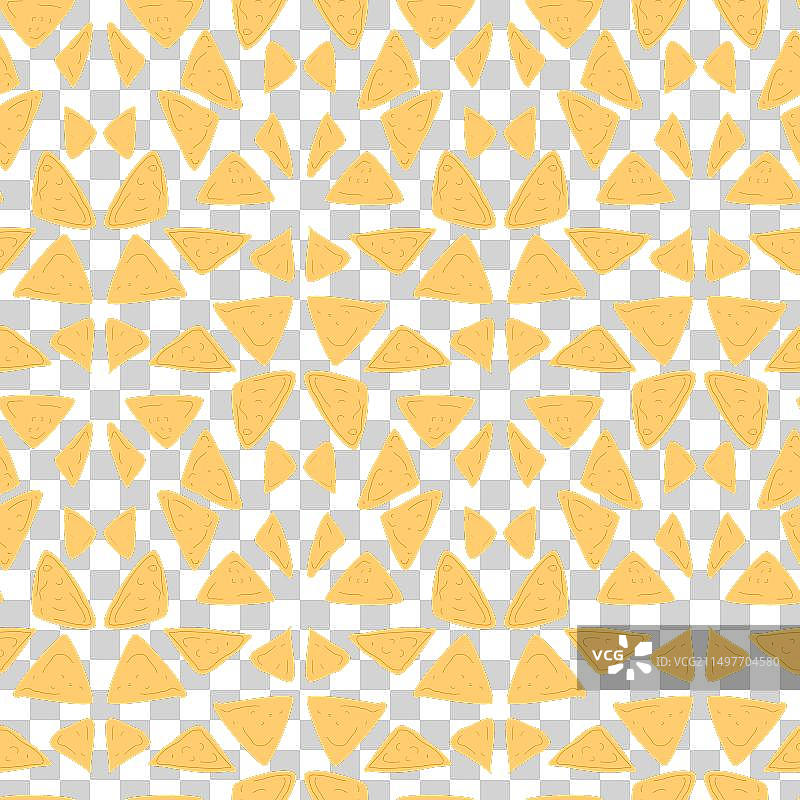 墨西哥玉米片无缝图案图片素材