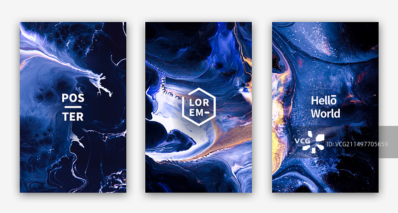 自然抽象流体艺术装饰海报图片素材