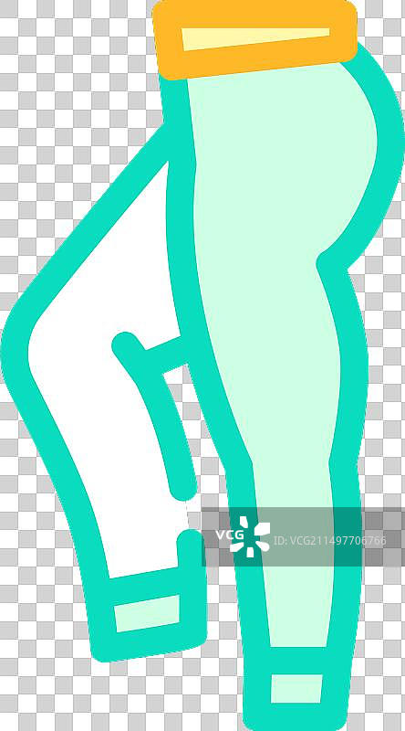 瑜伽裤服装颜色图标图片素材