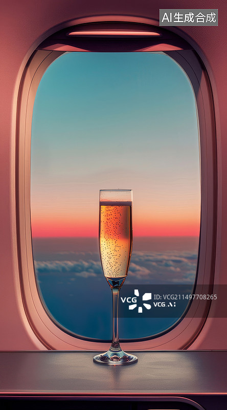 【AI数字艺术】飞机头等舱公务舱素材图片素材