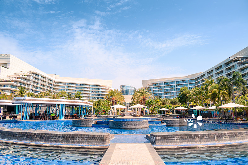 中国海南省三亚市豪华度假酒店图片素材