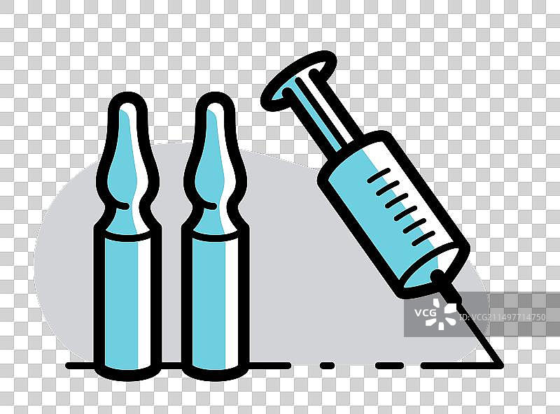 安瓿注射器疫苗主题图片素材