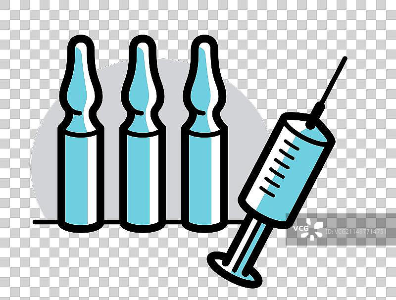 安瓿注射器疫苗主题图片素材