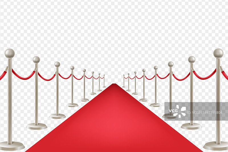 红地毯和金色护栏图片素材