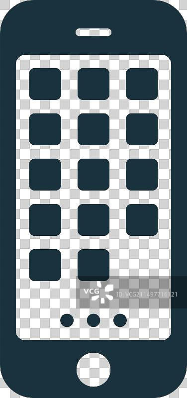 单色简约手机App图标图片素材