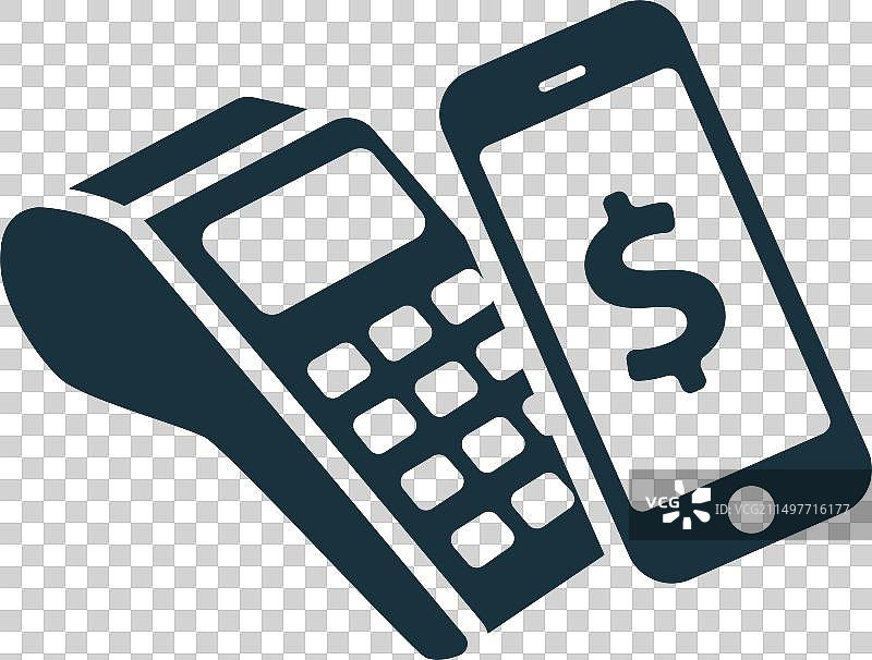 移动支付单色图标图片素材