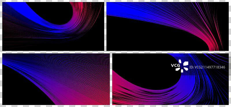 扭曲变形的线条抽象背景图片素材