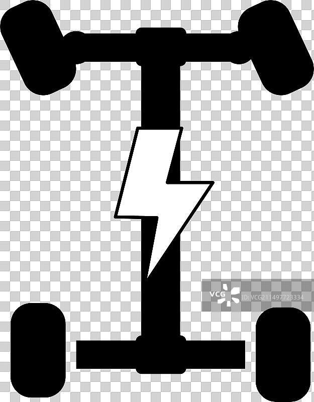 电动汽车底盘图标，电动汽车平台示意图图片素材