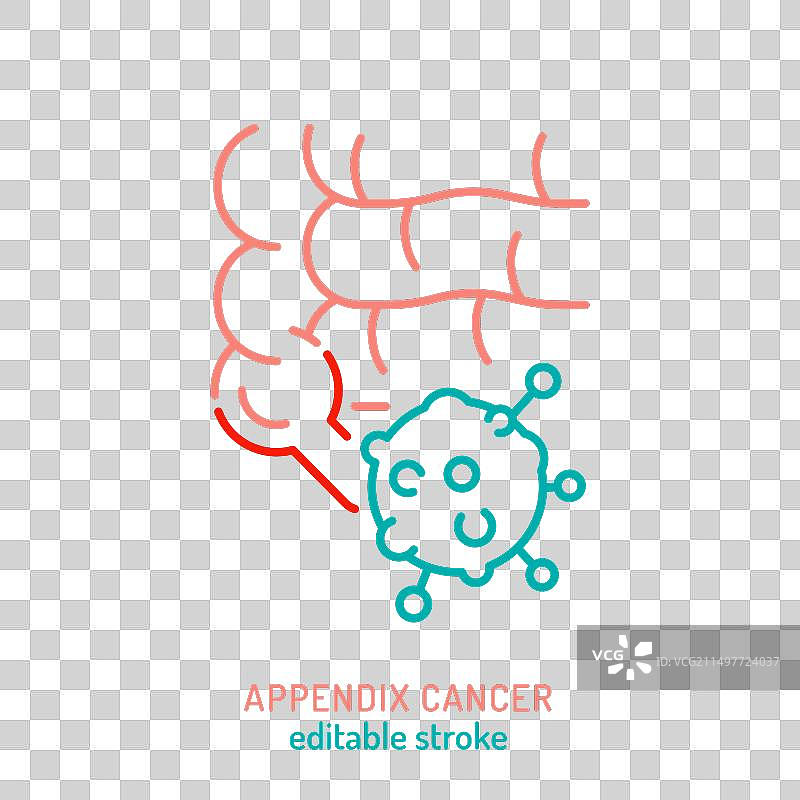 黏液性腺癌轮廓图标图片素材