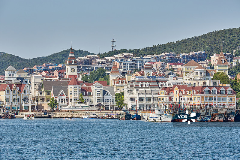 辽宁大连老虎滩渔人码头风景图片素材