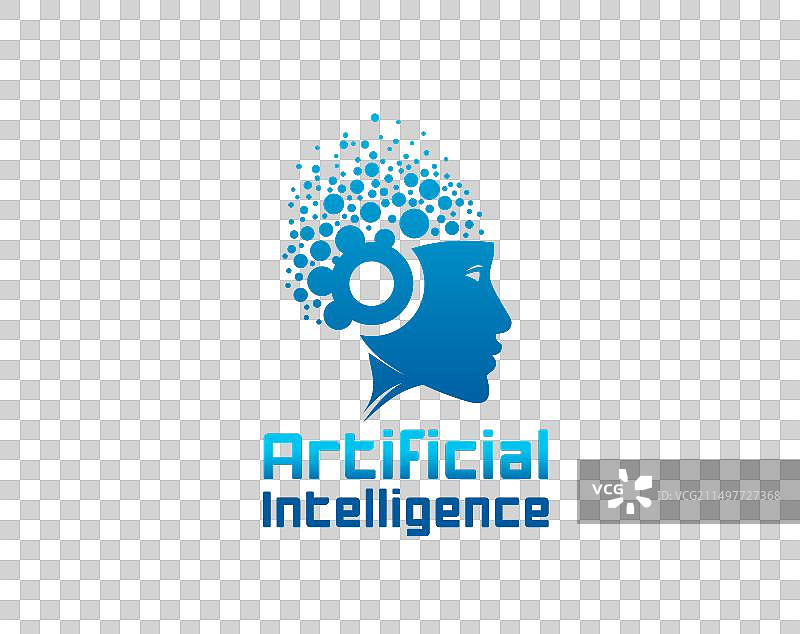 AI人工智能电脑大脑图标图片素材