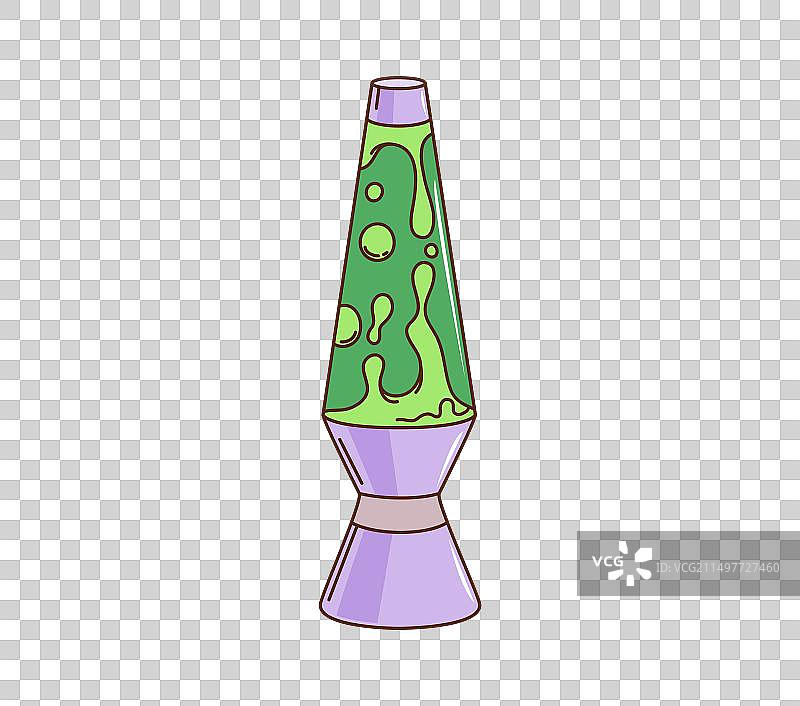 卡通复古时髦嬉皮熔岩灯图片素材